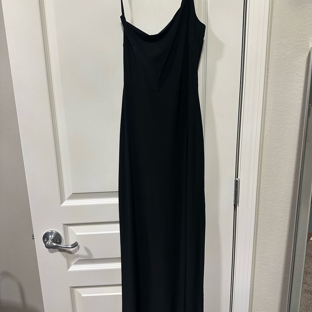 Windsor One Shoulder Black Dress